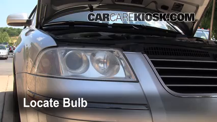 2004 Volkswagen Passat GLX 2.8L V6 Wagon Éclairage Feux de croisement (remplacer l'ampoule)